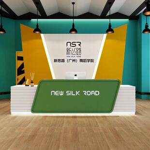 舞蹈室前台幼儿园接待台美术馆母婴店吧台宠物店文具店收银台