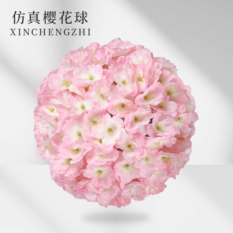 仿真花球吊顶花艺绢布绣球婚礼路引婚庆商场装饰造型仿真花假花球