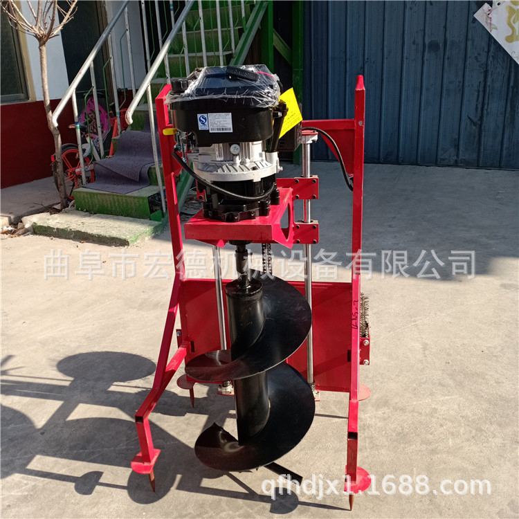 厂家供应小型汽油手提挖坑机 栽树植树钻坑机 多功能地钻打孔机