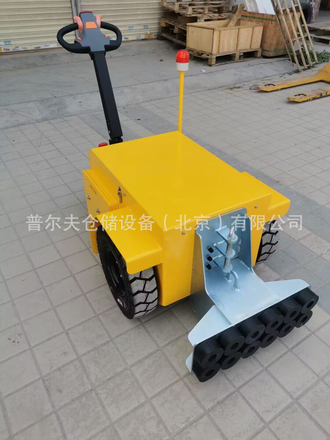 电动牵引车步行式迷你车头拖车仓库物流重型电动搬运车手拉式