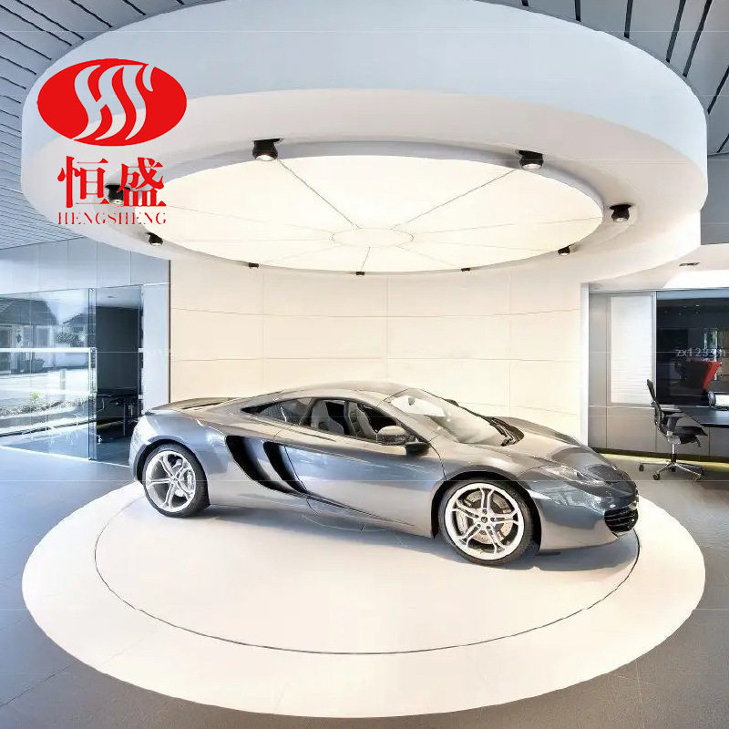 汽车旋转展示台车库调头转盘圆形钻转台展销转台汽车转盘旋转展示