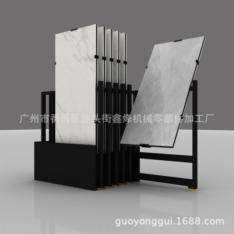 推拉式木地板展架 精品展示架 厂家定制直销小型立式抽拉展架
