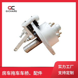 拖挂房车配件车用拖车半轴盘刹直轴轮毂直柄卡钳5-114.3机械刹