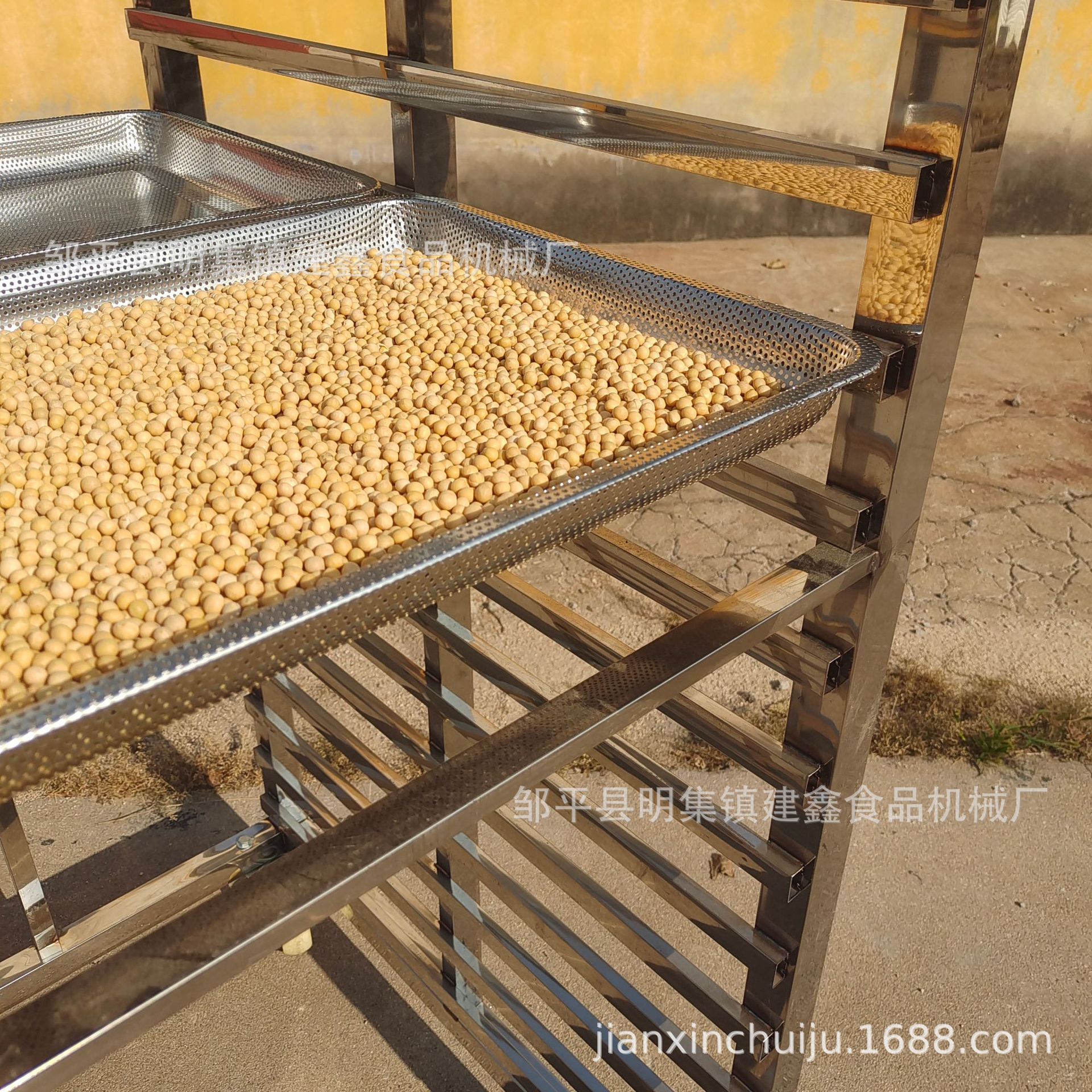 蒸黄豆蒸车烘干架子车馒头蒸房周转车不锈钢架子车厨房置物货架