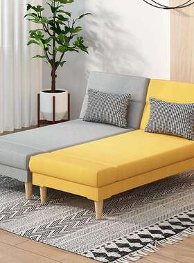 9C阳台沙发床两用加宽拼接床小户型贵妃躺椅午休折叠边床沙发单人