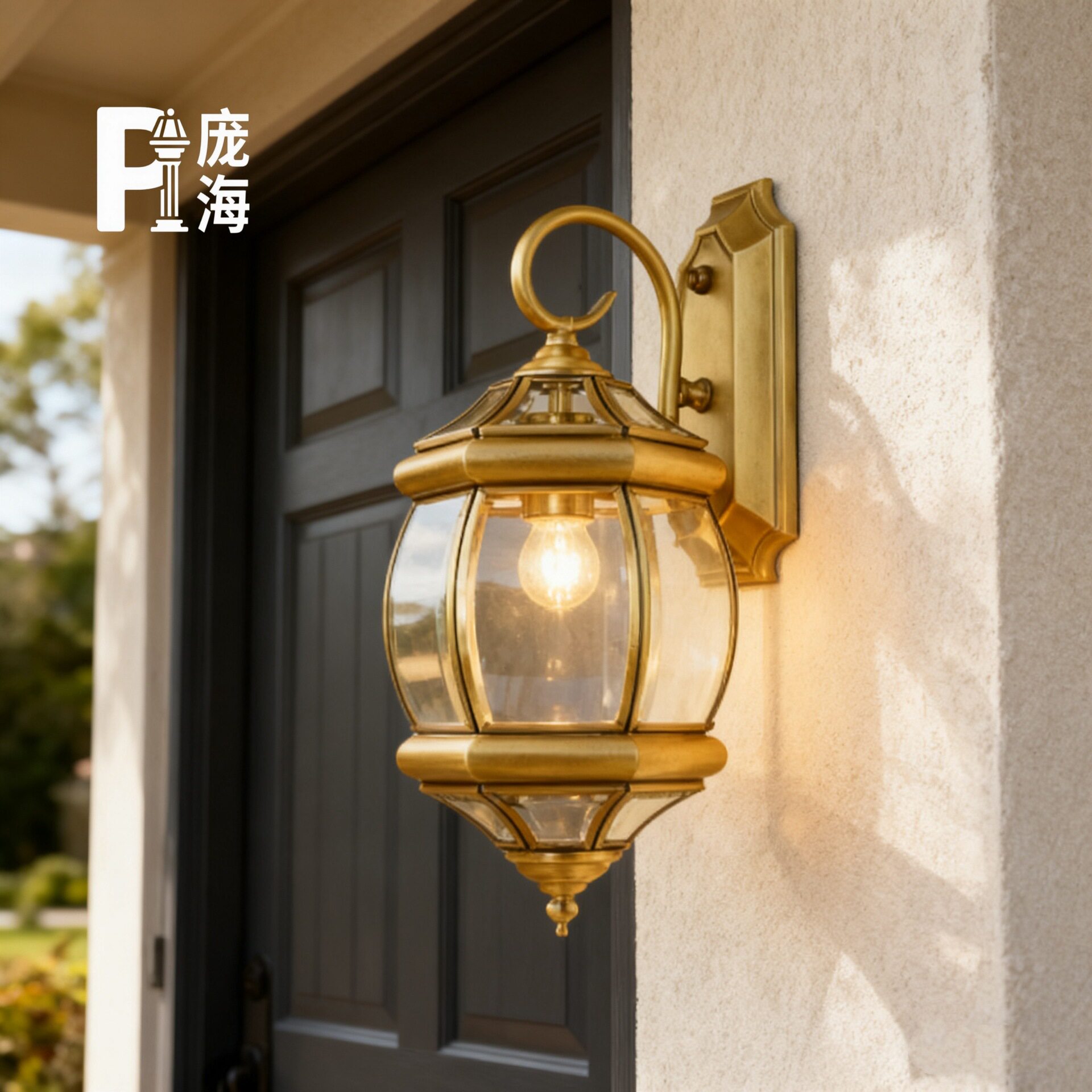 全铜防水户外庭院壁灯