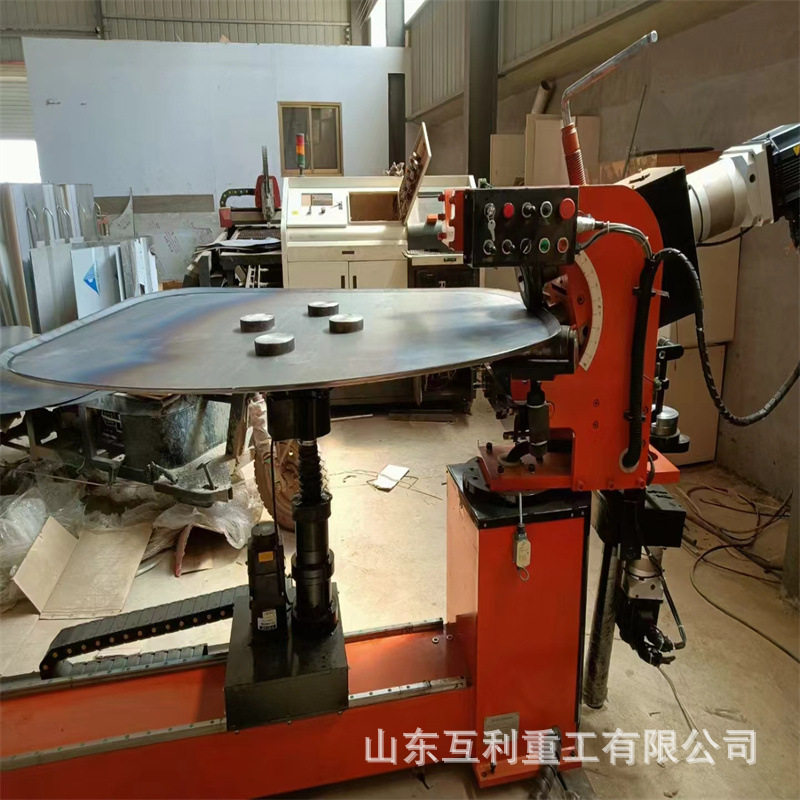 数控罐体封头旋边机 工业水罐油罐封头压边机 洒水车水箱翻边机
