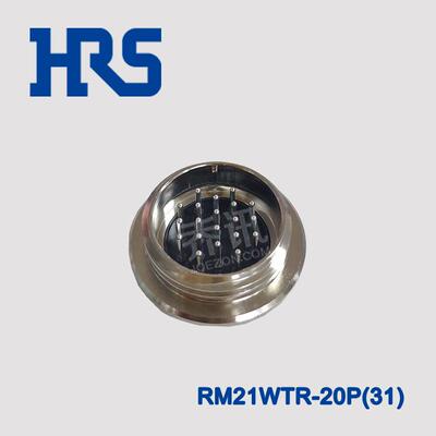 HRS广濑连接器RM21WTR-20P(31)银色20PIN航空插头RM21WTR-20P(71)