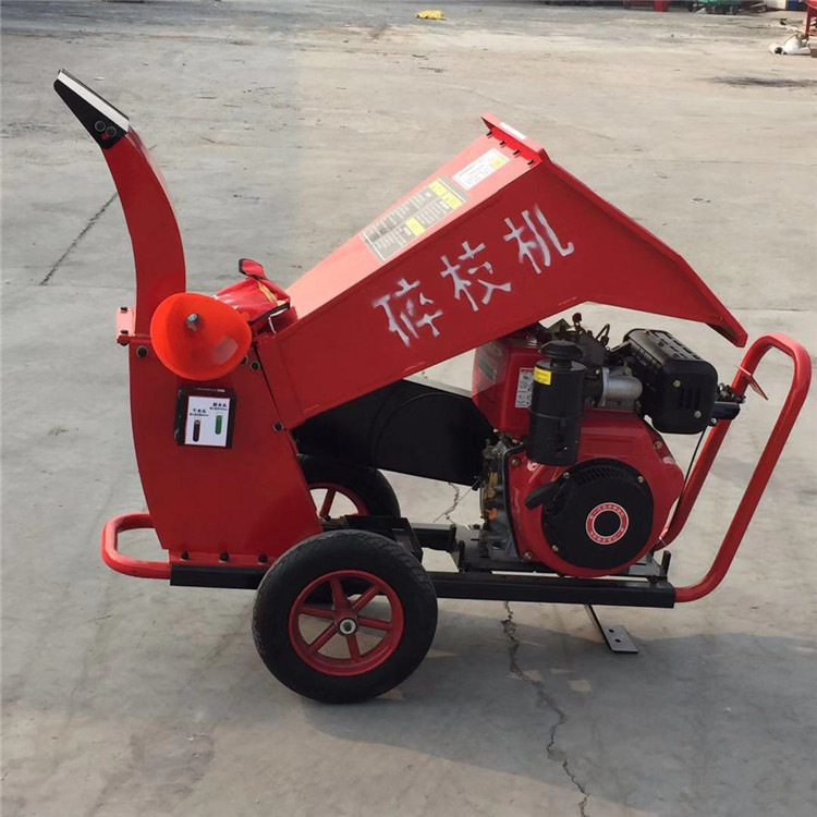小型树枝粉碎机 汽油柴油电动立式卧式碎枝机 果树秸秆树叶粉碎机