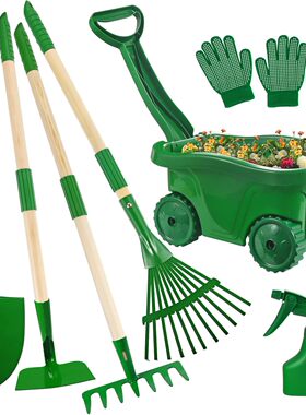 厂家直销跨境儿童幼儿6件套园艺工具耙子kids gardening tools