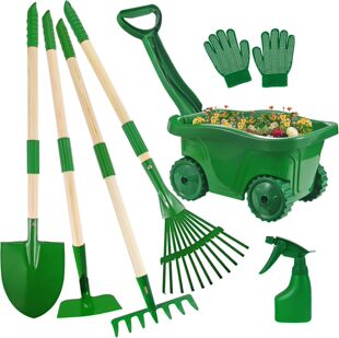 厂家直销跨境儿童幼儿6件套园艺工具耙子kids gardening tools