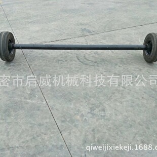 拖车配件车桥 400-8充气胎双胎拖车车轴 平板拖车配件厂家