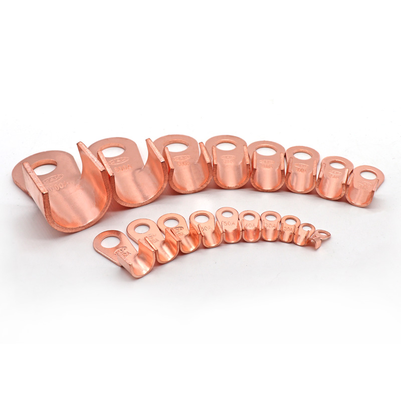 国标OT-20A铜开口鼻铜接线端子铜鼻子铜线耳铜接头电线连接100只