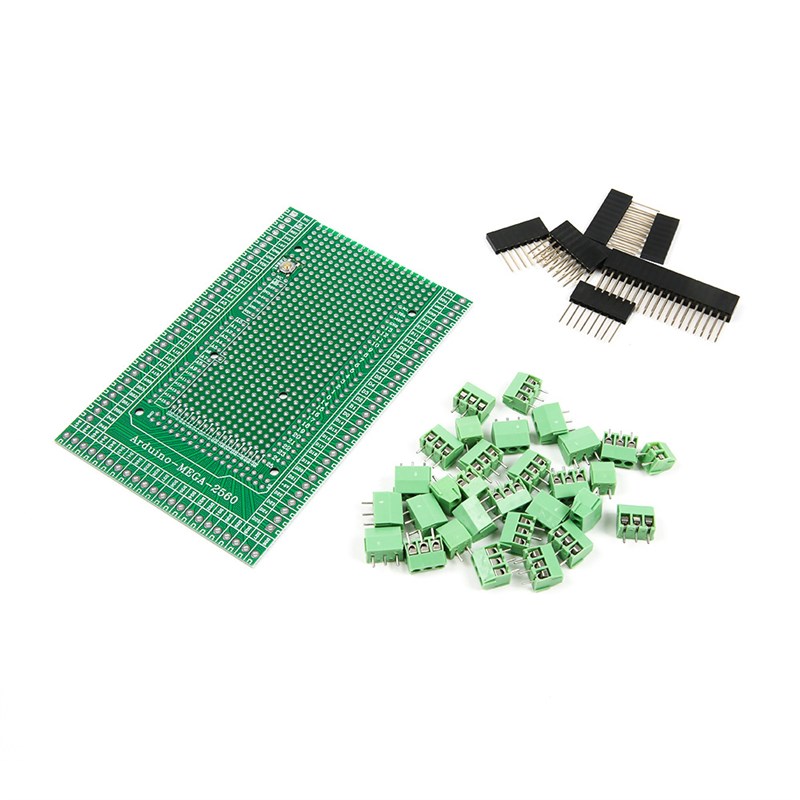 Mega 2560 R3双面PCB原型螺丝端子扩展板套件适用于arduino DIY