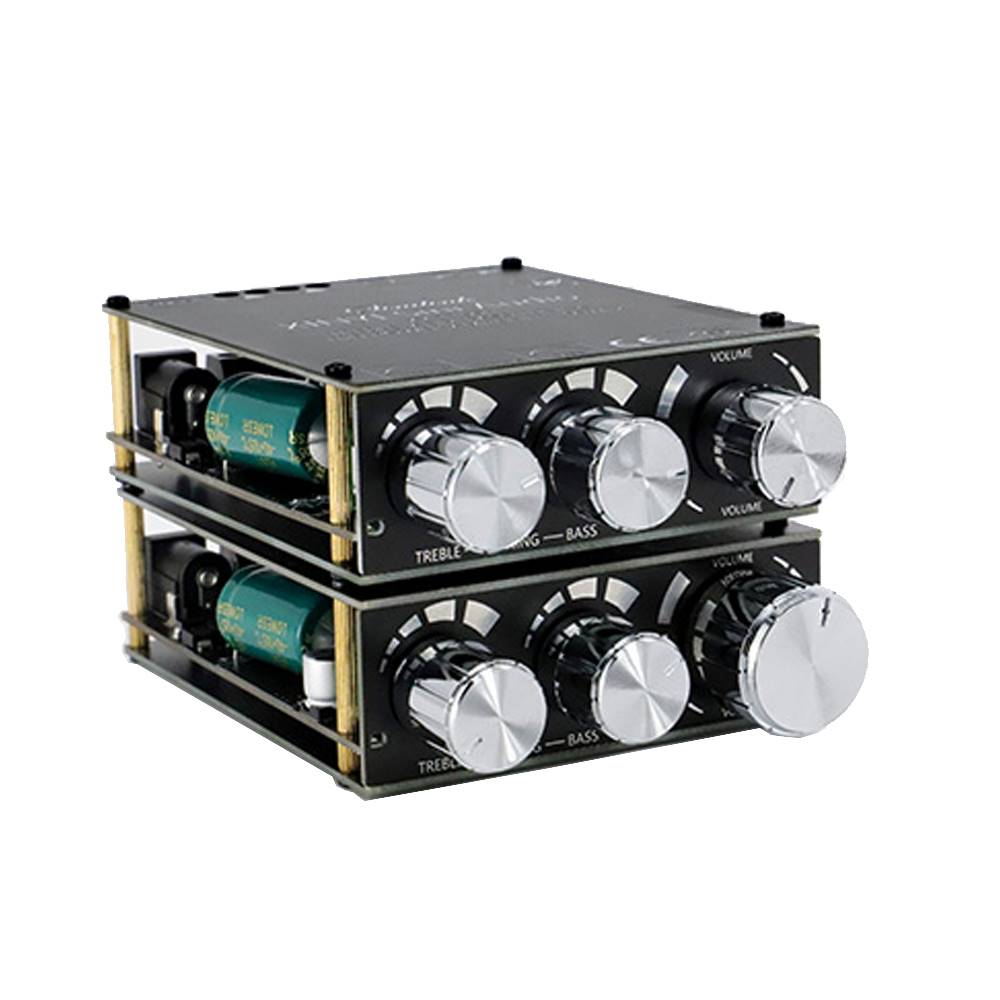 新品厂促T100H 蓝牙50数字功放模块带前级高低音调节立体声功放品