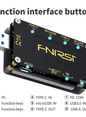 FNIRSI-FNB48 USB电压电流表多功能快充测试仪 QC/PD等协议诱骗器