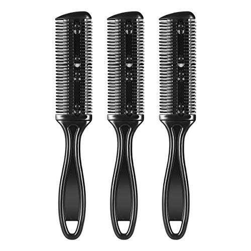 Frcolor 3pcs Hair Thinner Comb Double Side Hair Cutting Razo