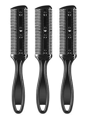 Frcolor 3pcs Hair Thinner Comb Double Side Hair Cutting Razo