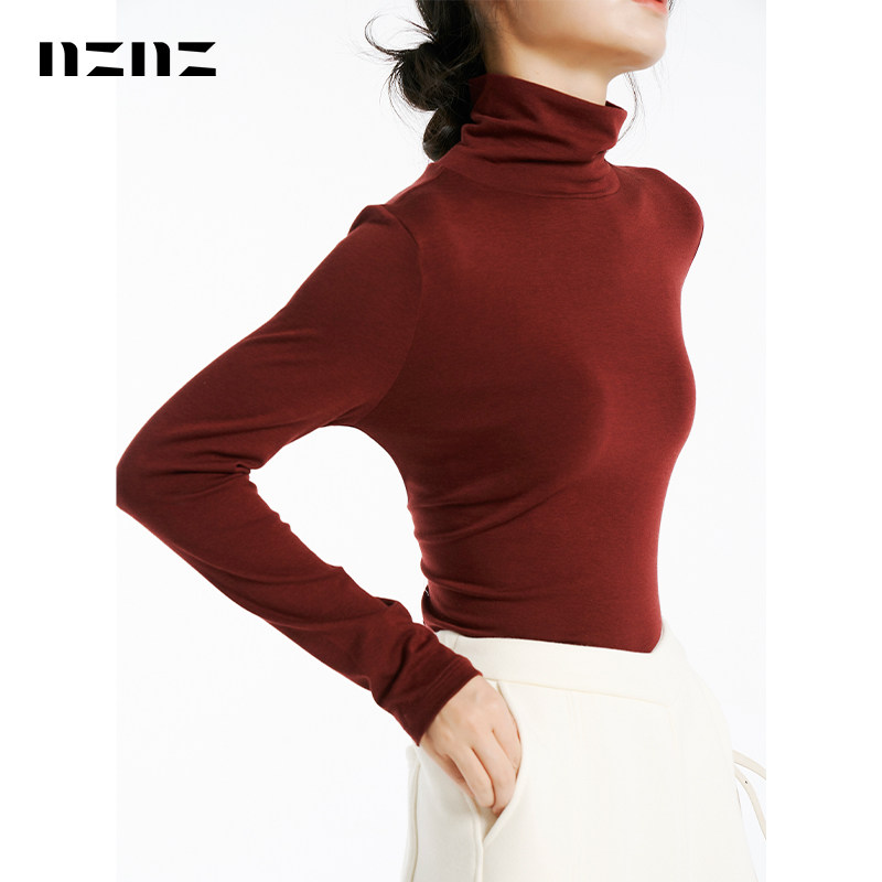 NZNZ秋冬圆领/高领打底衫可外穿长袖T恤