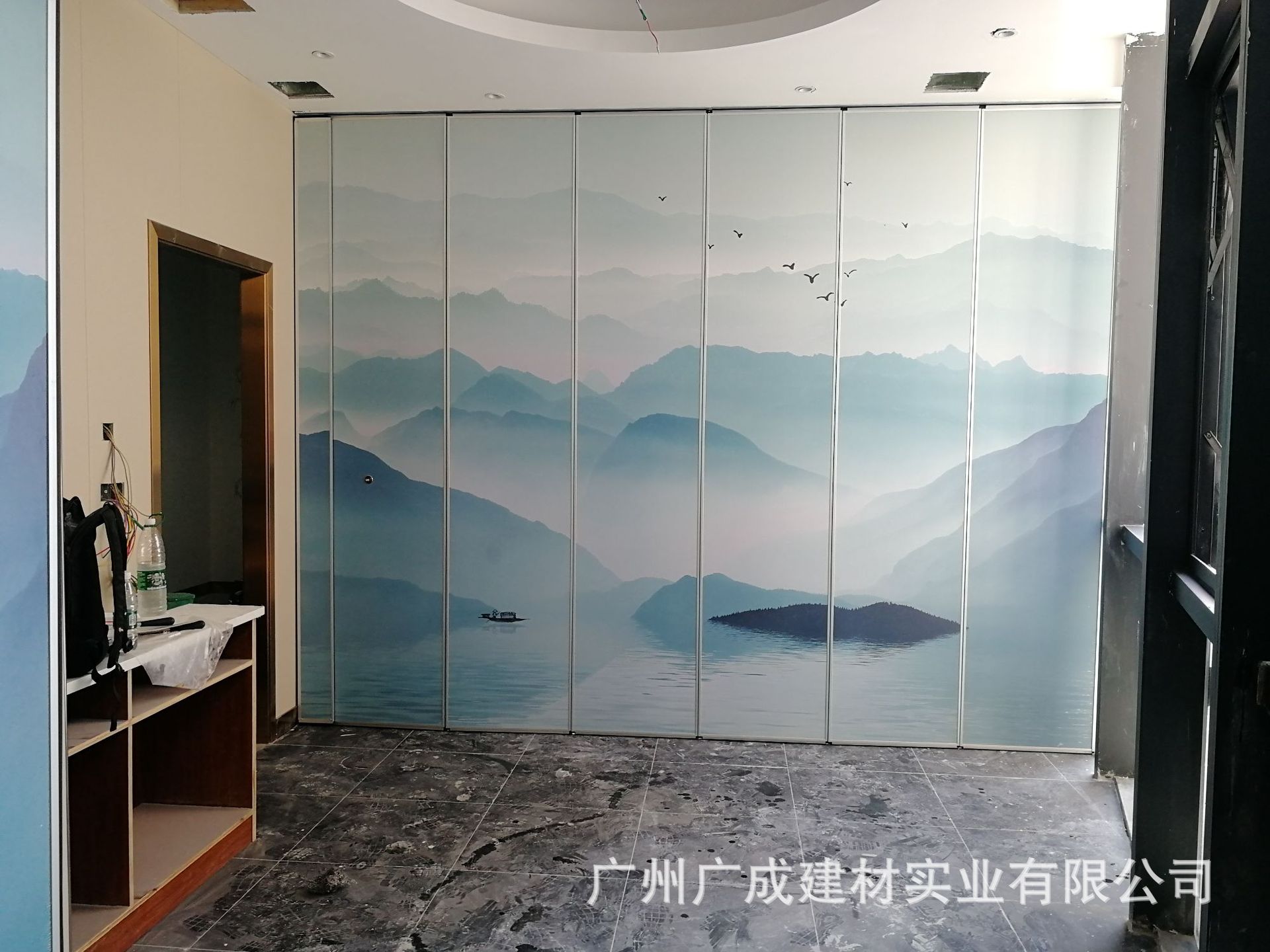 半自动活动隔断酒店宴会厅包间移动隔墙会议厅折叠隔音墙展览厅屏