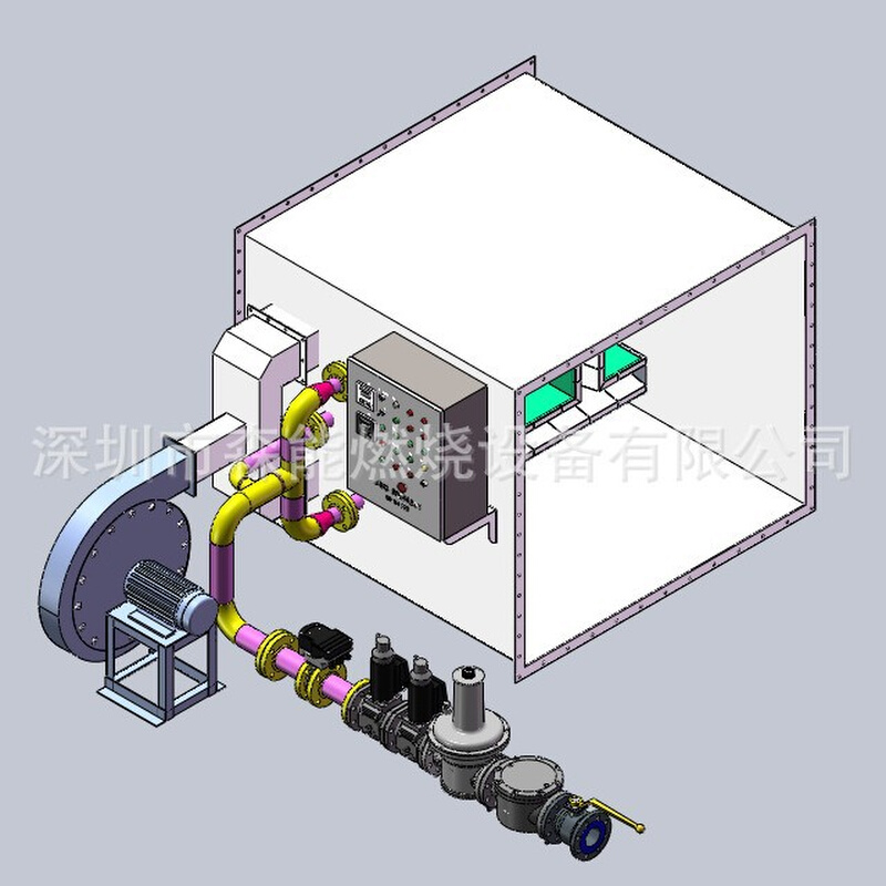 管道加热燃烧器  过程风加热燃烧机 全新风机组燃烧控制系统 森能