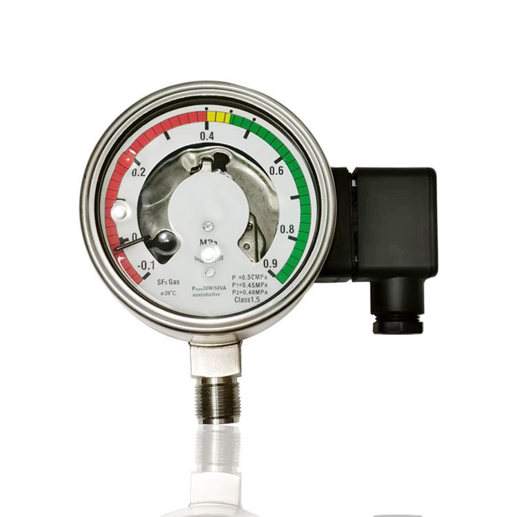 供SF6密度控制器气体继电器六氟化硫压力表YNX100BF -0.1~0.9MPA