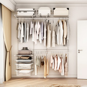 美达斯1.9米组装 衣柜可拆卸步入式 金属衣帽间现代简约卧室衣帽架