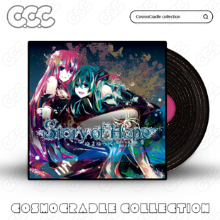 Vocaloid专辑封面系列 黑胶唱片 光盘CD UV转印防水贴纸