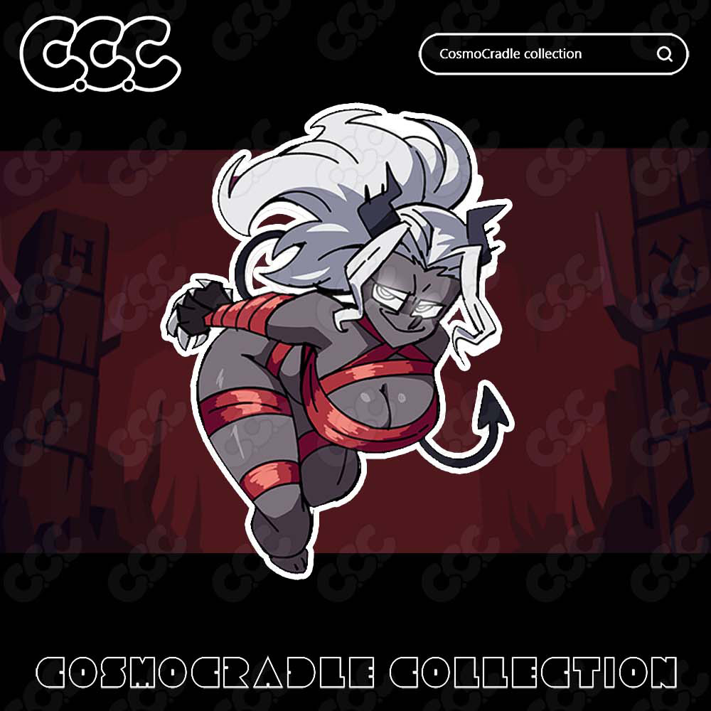 Helltaker风格系列 动漫卡通贴纸 UV转印防水贴纸