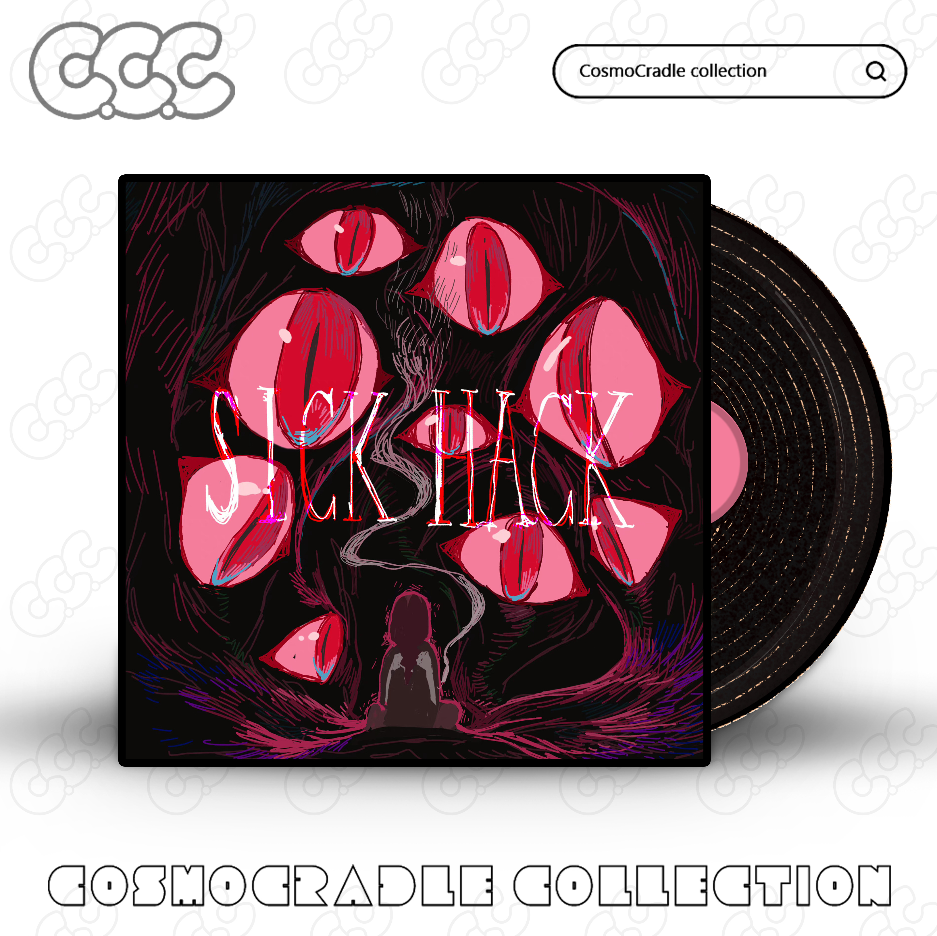 结束乐队 专辑封面系列 黑胶唱片 光盘CD UV转印防水贴纸