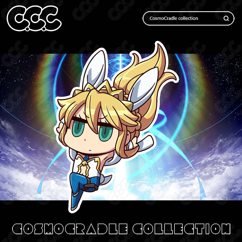 命运冠位指定 FGO Q版 阿尔托莉雅・潘德拉贡 UV转印贴纸
