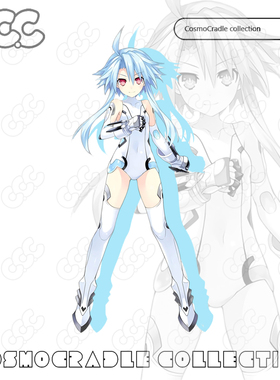 超次元游戏-海王星 海王星系列 白色之心-布兰 UVUV转印防水贴纸