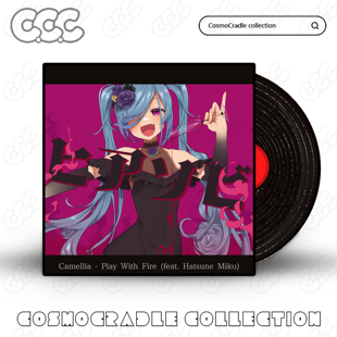 Vocaloid专辑封面系列 黑胶唱片 光盘CD UV转印防水贴纸