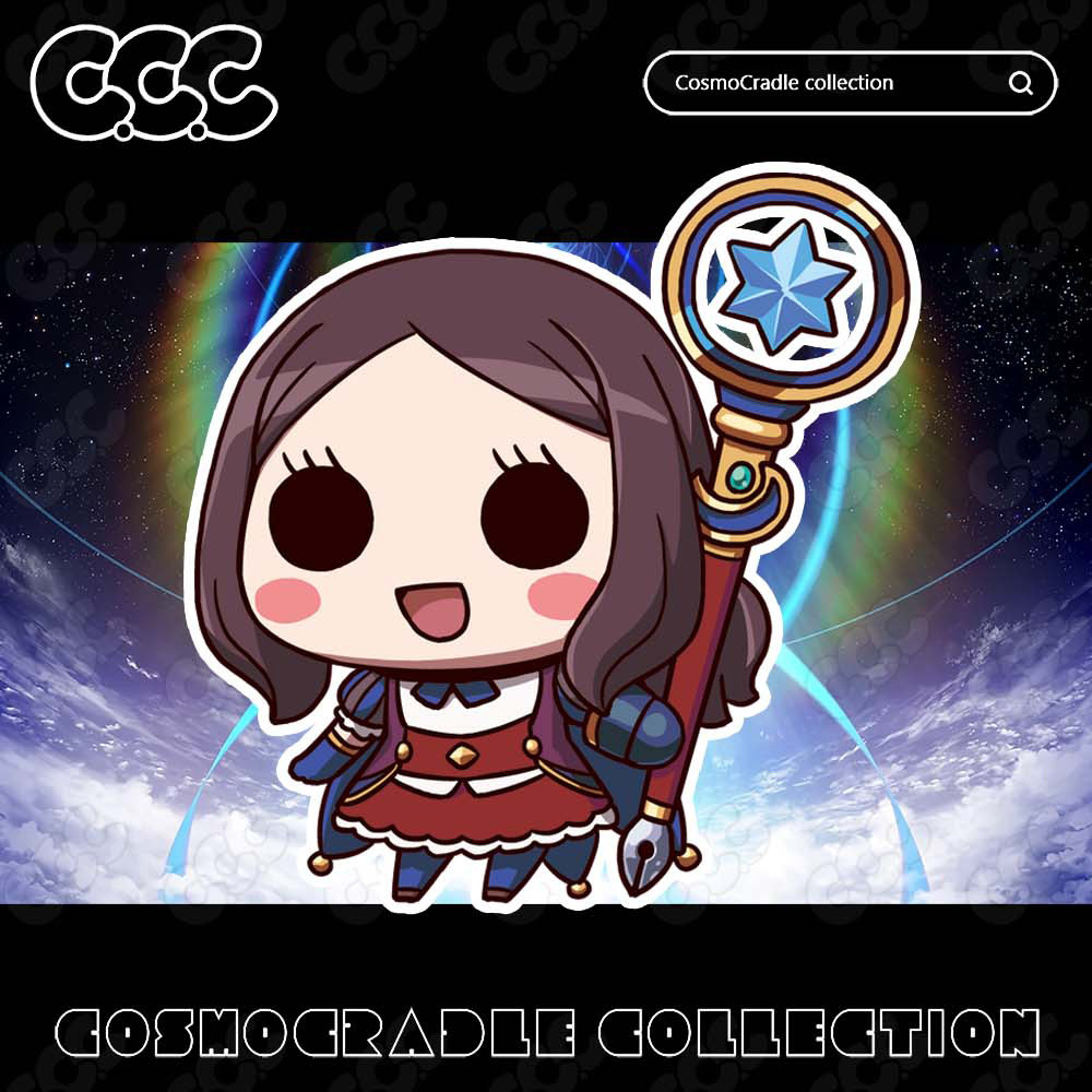 命运冠位指定 FGO Q版贴纸 莱昂纳多达芬奇lily UV转印防水贴纸