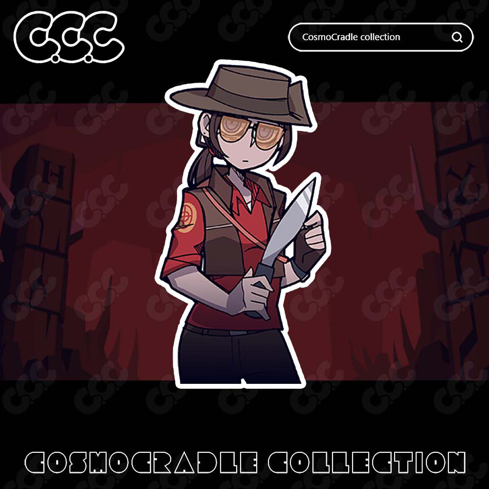 Helltaker风格系列 动漫卡通贴纸 UV转印防水贴纸