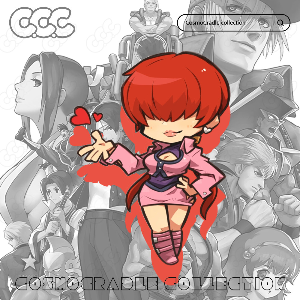 SNK游戏系列 拳皇系列 夏尔美 UV转印防水贴纸