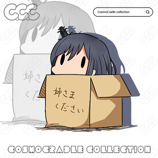 舰队collectio Q版纸箱  山城  UV转印防水贴纸