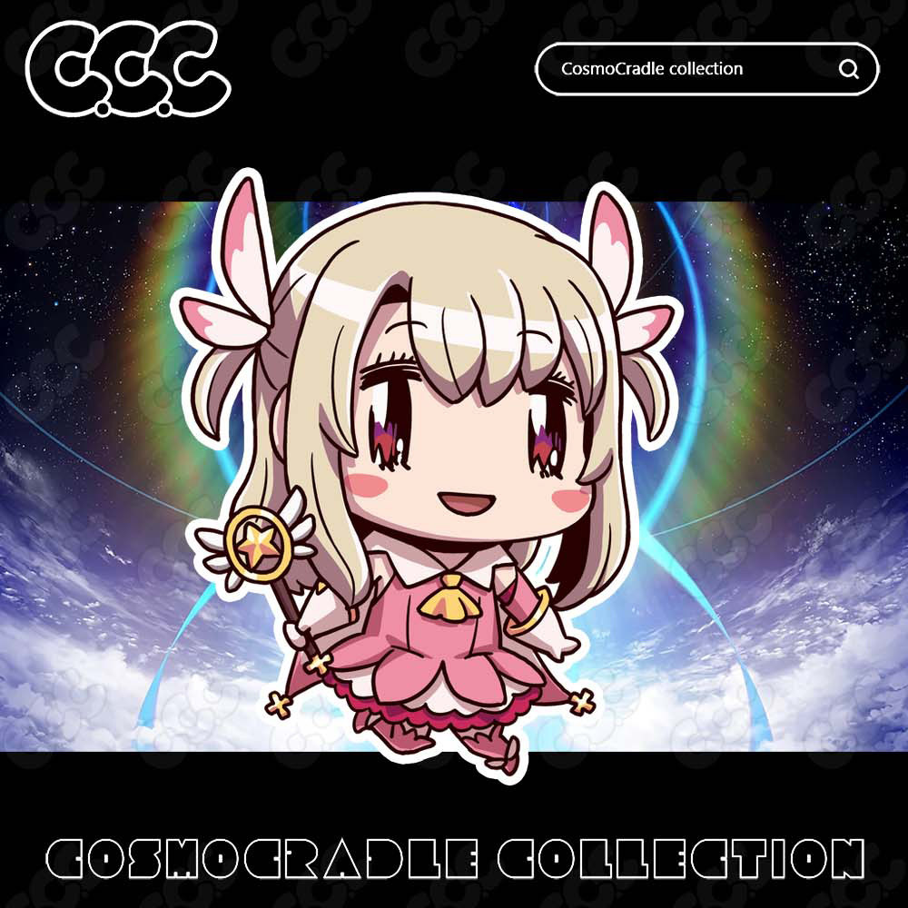 命运冠位指定FGOQ版贴纸 伊莉雅丝菲尔冯爱因兹贝伦UV转印贴纸