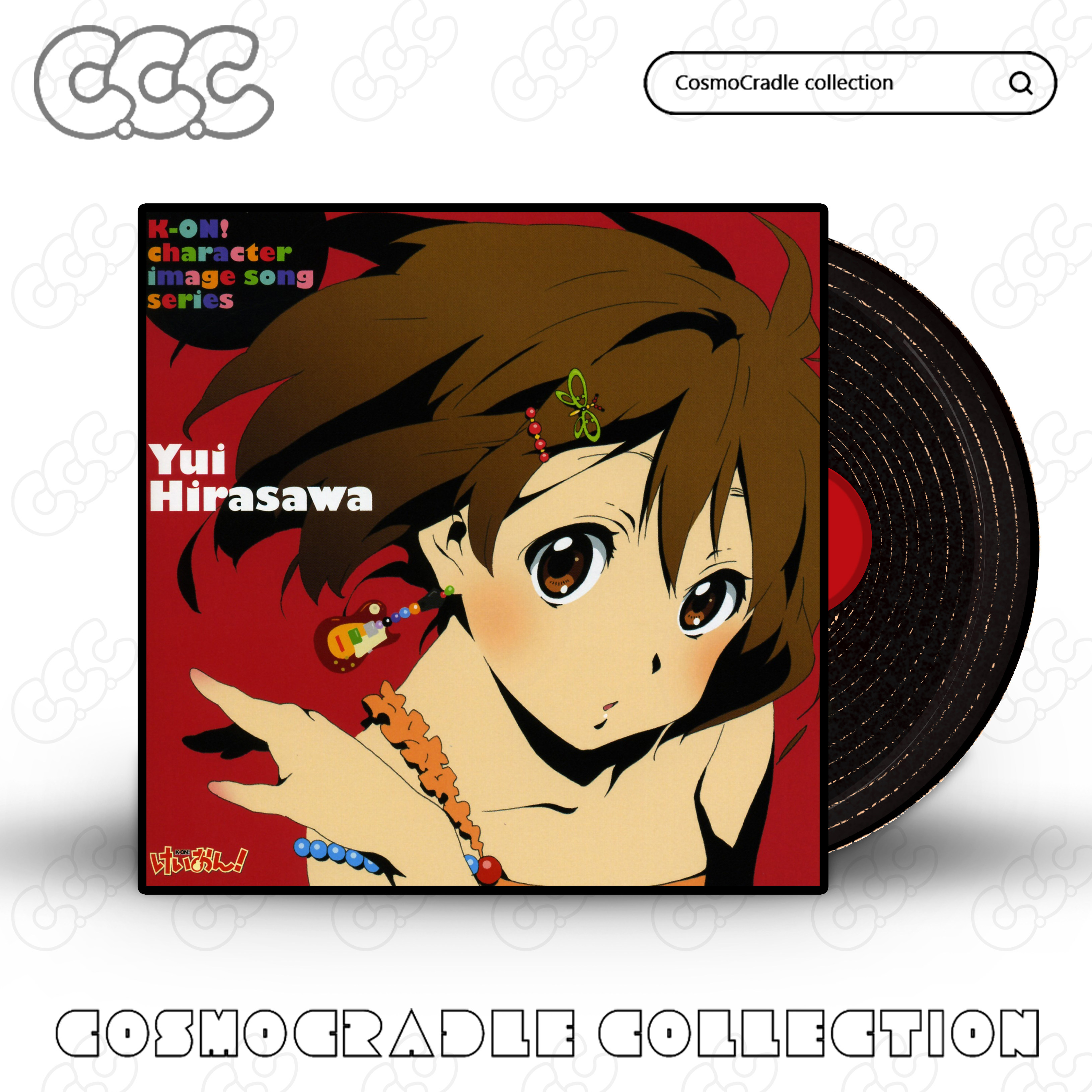 K-on!专辑封面系列 黑胶唱片 光盘CD UV转印防水贴纸