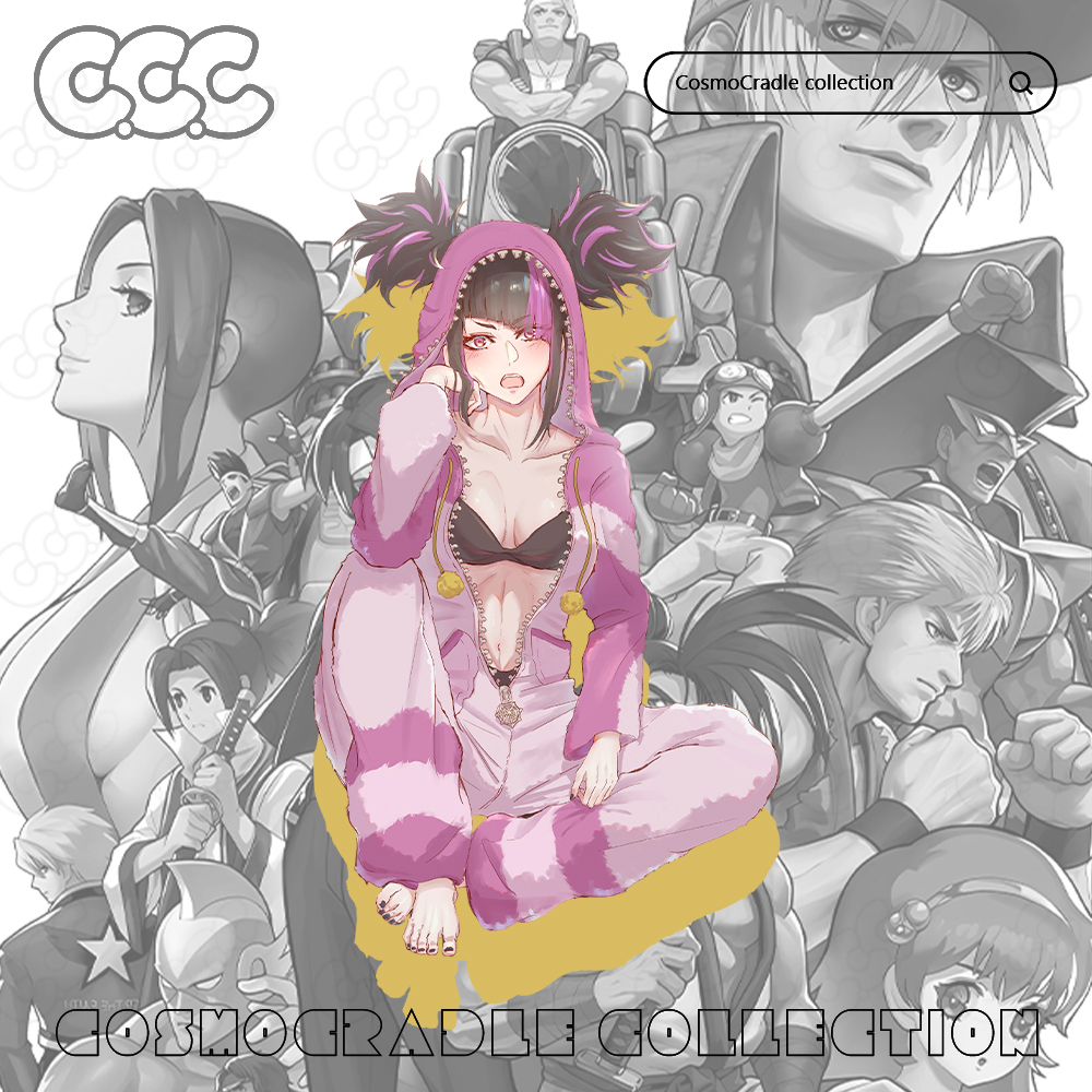 SNK游戏系列 街霸系列 韩蛛俐 UV转印防水贴纸