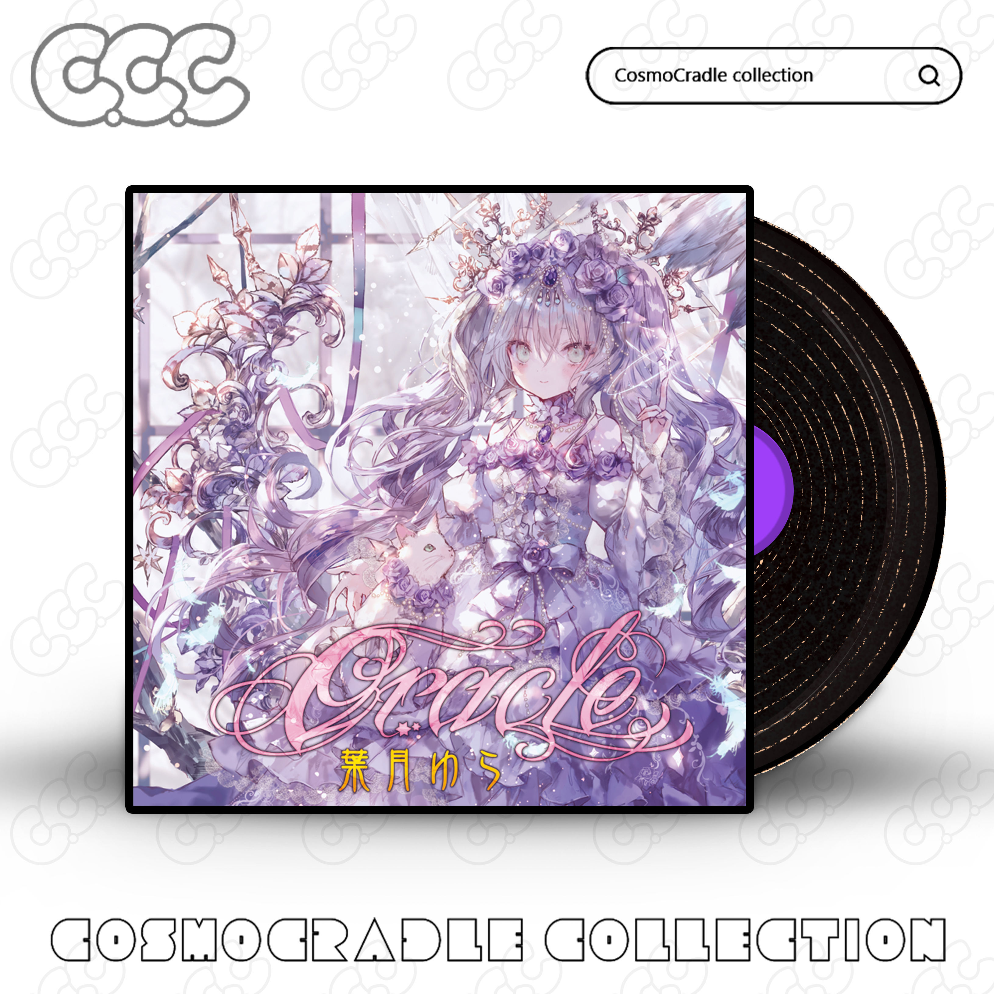 ACG专辑封面系列贴纸 黑胶唱片 光盘CD UV转印防水贴纸