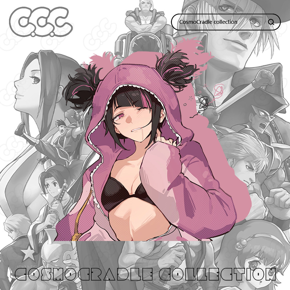 SNK游戏系列 街霸系列 韩蛛俐 UV转印防水贴纸