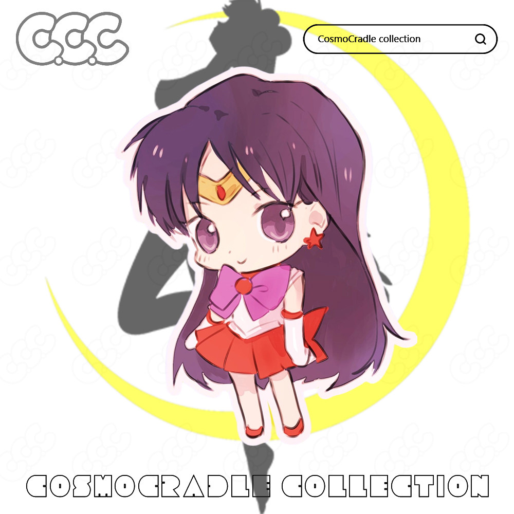 美少女战士 火野丽 UV转印防水贴纸