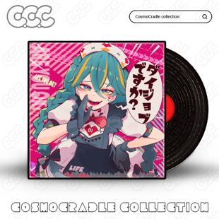 Vocaloid专辑封面系列 黑胶唱片 光盘CD UV转印防水贴纸