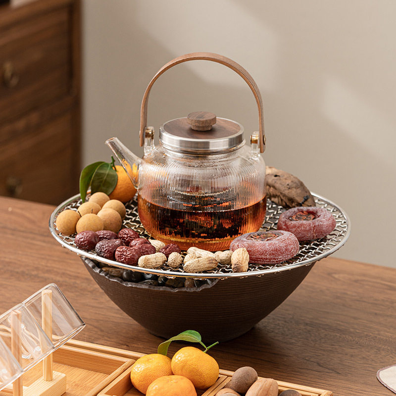 厂家围炉煮茶家用室内网红烤红薯日式电陶炉煮茶器煮茶壶套装一套