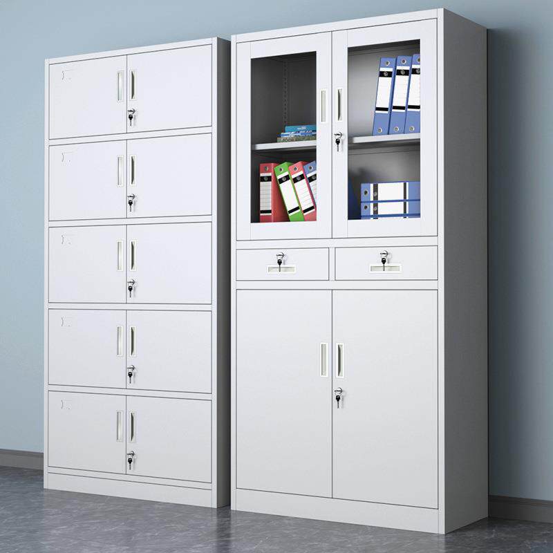 资料文件柜铁皮矮柜档案资料柜办公室带锁储物柜钢制财务凭证柜