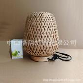 竹编木台灯床头灯卧室ins风温馨北欧竹编灯夜灯民宿复古小台灯日