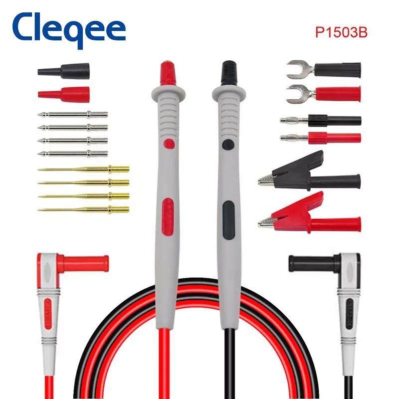 Cleqee P1503B万用表笔多功能可换针 电子维修工具套件