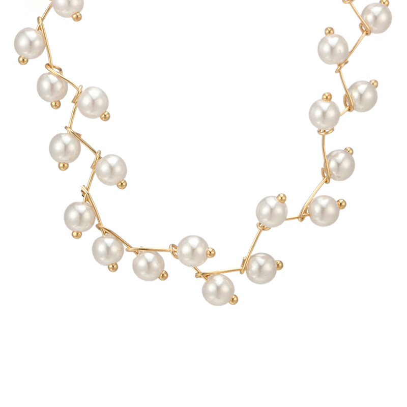 现货Fashio Wo el Choker Prl el Statet Ladie