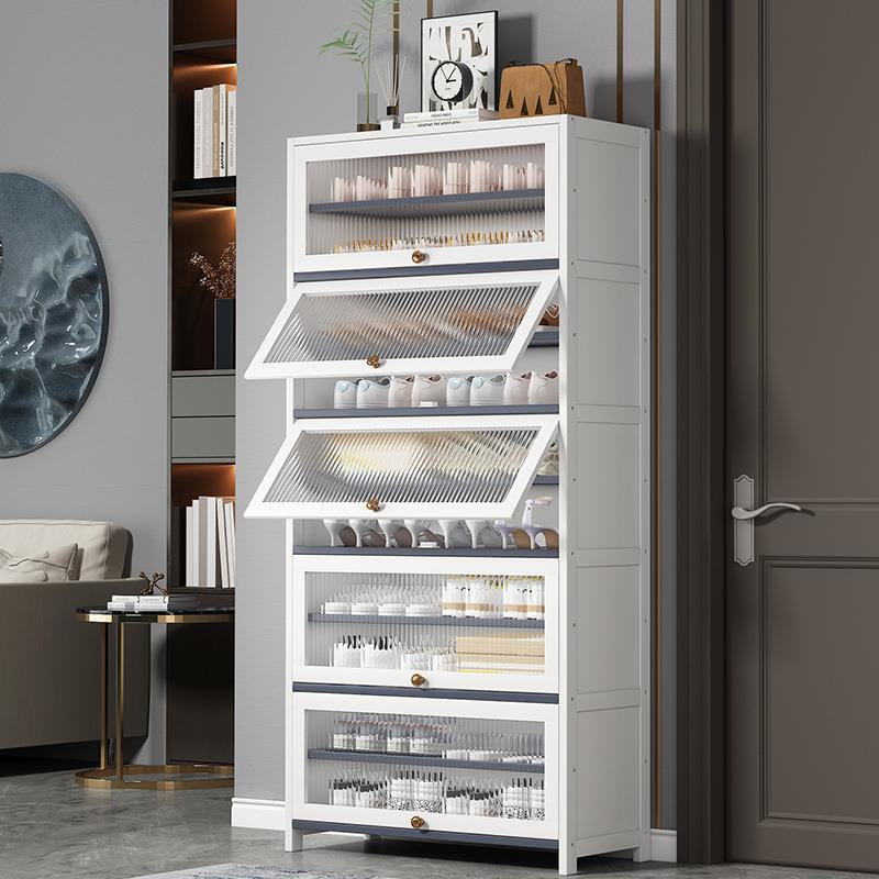 简易鞋架子大容量收纳家用鞋柜门口落地多层防尘鞋架入户玄关置物